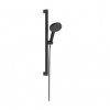 Hansgrohe Raindance Alive Select S - Set sprchovej hlavice, tyče a hadice, 3 prúdy, EcoSmart, matná čierna 24600670