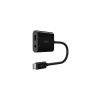 Belkin USB-C adaptér/rozdvojka 1x USB-C M/ 1x USB-C F napájení 60W + 1x 3,5mm jack NPA004btBK