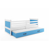 BMS Group Posteľ s prístelkou RICO 2 200x90 Biela - Modrá