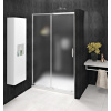 GELCO SIGMA SIMPLY 120cm dvere do niky alebo do kombinácie / sprchový kút rohový, profil chróm, sklo brick, GS4212