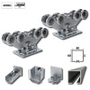 samonosný systém 80x80x5mm posuvnej brány do 400kg/6m Zn