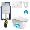 Geberit SET Kombifix 110.302.00.5 +WCzávesné Sapho PURA Swirlflush+sedátkoSC+Sigma01 Biela 110.302.00.5PURABiela