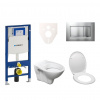 S-line Cenově zvýhodněný závěsný WC set Geberit do lehkých stěn / předstěnová montáž+ WC Pro 111.300.00.5ND7