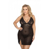 Čierne negližé aa052175 alebo anais apparel plus size