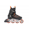 K2 F.I.T. 80 ALU čierne/červené pánske inline korčule LEN US 11,5 / UK 10,5 / EU 45 (VÝPREDAJ)