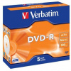 Verbatim DVD-R Matt Silver bez možnosti potisku 43519 4.7GB 16x jewel box 5-pack
