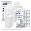 AquaFloow pre kávovary Siemens: 3x filter, čistiace tablety 10 ks, čistiaca kefka