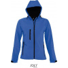 SOL´S REPLAY / Dámska 3-vrstvová softshellová bunda s kapucňou - royal blue XXL