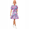 Barbie Fashionistas Šaty s volánikmi GHW64