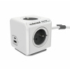 CubeNest Powercube Extended USB PD 20W, USB, USB-C, 4x zásuvka, 1,5m PC420GY sivý/biely