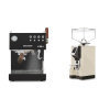 Ascaso Steel DUO PID PLUS, Black&Wood + Eureka Mignon Specialita, CR cream