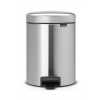 Brabantia Pedálový odpadkový kôš NEWICON 5 l, odolný voči prstom, matná oceľ