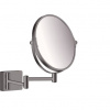 Hansgrohe AddStoris Kozmetické zrkadlo, brúsený čierny chróm, 41791340