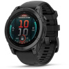 Garmin fenix® E – 47 mm, AMOLED, Slate grey steel / Černý silikonový řemínek, EU