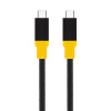 Dátový kábel Tactical Blackbird USB-C na USB-C na USB4 1 m čierno-žltý
