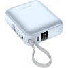Choetech Mini 35 W 10000 mAh Power Bank with USB-C input/output Cable – blue