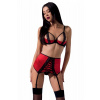 Komplet Passion Femmina Set Farba: Červená, Veľkosť: L/XL