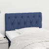 vidaXL Čelo postele modré 80 x 7 x 78/88 cm látka - Modrá - 174445-108699