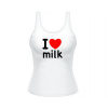 Dámske tielko Tank Top I Love milk