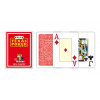 Modiano Texas Poker Size - 2 Jumbo Index - Profi plastové karty - červená