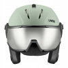 Lyžiarska prilba UVEX Instinct Visor oxid green matt/mirror 53-56 cm