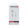 Swissten 71504400 dátový USB - USB-C 3.1 (7mm), 1,5m, bílý