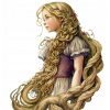 CUKROVÁ TLAČ jedlý obrázok na tortu Cukrová hmota Rapunzel Rozprávka #5 + MENO