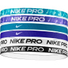 Nike Men's 6 Pack Printed Headbands Green/Purple One Size