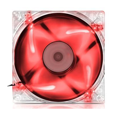 EVOLVEO ventilátor 140mm, LED červený FAN 14 RED