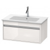 Duravit Ketho Umývadlová skrinka 41x80x48 cm, 1 zásuvka, lesklá biela KT641902222