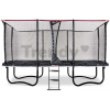 Trampolína s ochrannou sieťou a rebríkom PeakPro Exit Toys 275*458 cm čierna