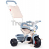 Trojkolka Be Fun Comfort Tricycle Blue Smoby s dvojitou vodiacou tyčou a taškou od 10 mes