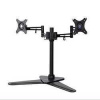 Polohovatelný držiak pre 2 monitory, 10KG, voľne stojaci, 17-30, 75x75/100x100, čierny