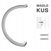 FT - MADLO kód K16 Ø 30 mm ST ks Rozteč madla: 300 mm, Dĺžka: 330 mm, Rozmer profilu madla: Ø 30 mm NEM - nerez matná (F60)