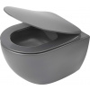 Deante Peonia Zero, závesná WC misa RimFree, 51 x 36 cm, antracitová-titanium, CDE_DZPW