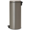Odpadkový kôš s pedálom NewIcon 30 l platinový