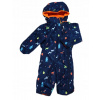 Detská kombinéza - Polochon 74 Winter Methels Navy, Orange, viacfarebný (Bunda XZ8A Winter Suit + Pants R 80/86)