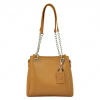 Luka 19-62 hnedá dámska kožená kabelka 25 x 22 x 12 cm