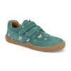 Barefoot dětské tenisky Blifestyle - skinkSTYLE Bio Velours sommerpetrol tyrkysové