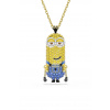 Swarovski náhrdelník s príveskom dámsky pozlátený swarovski kryštál MINIONS 5743384 zlatá ONE SIZE