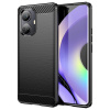 Carbon Case puzdro pre Realme 10 Pro flexibilný silikónový karbónový kryt čierny (Carbon Case puzdro pre Realme 10 Pro flexibilný silikónový karbónový kryt čierny)