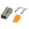 zástrčka DEUTSCH DTP obal dutiniek 2P (sada) (DTP06-2S - pre káble 2-4mm2)