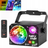 LED EFEKT OSVETLENIE DISCO SVETLO NA PÁRTY LASER GUĽA RGB + UV 4V1 4W