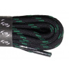 Šnúrky do obuvi Treking 100cm - čiernozelené