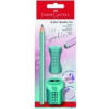 Ceruzka FABER-CASTELL Sparkle Jumbo+strúhadlo+guma modrá