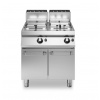 Plynová fritéza 2 vane 13 + 13 litrov, model na pulte s dvierkami, ROC 70/80, 24 kW (R70/80FRGV/2V13/P)