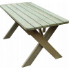 Záhradný stôl, stolík - Drevený záhradný stôl 120 cm stabilný odolný (Drevený záhradný stôl 120 cm stabilný odolný)
