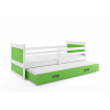 BMS Group Posteľ s prístelkou RICO 2 200x90 Biela - Zelená