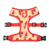 Dashi Tribes Neo Mesh Harness - obojstranný postroj pre psa bez manžety, vyrobený z neoprénu, vzor s odvážnymi tvormi - L