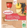 BABYBIO Kapsička jablko, čučoriedky, jahody (4x 90 g) - ovocný príkrm